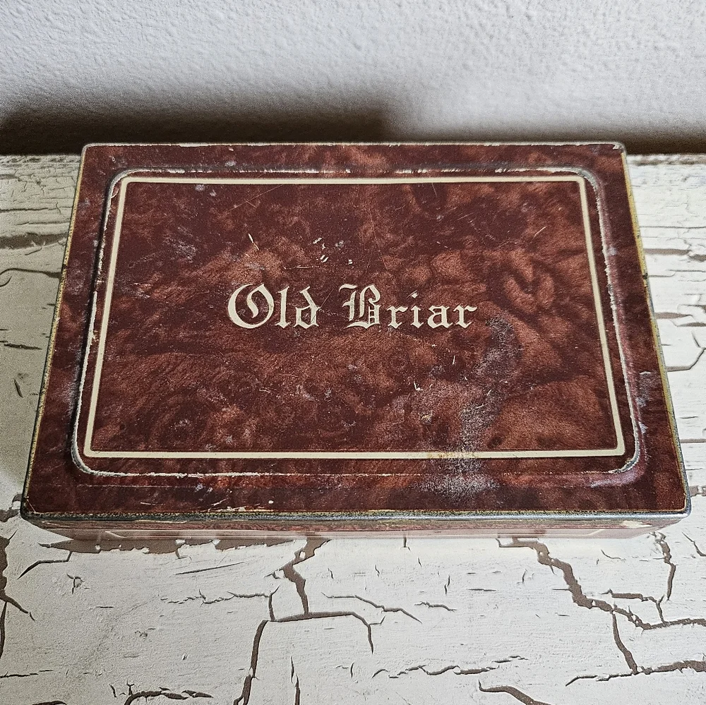 Vintage Antique Old Briar Smoking Tobacco Canister - Picture 1 of 2